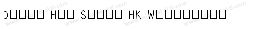 Dream Han Serif HK W18字体转换